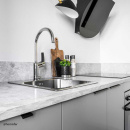 Profiilivedin Edge Straight - 40mm - Harjattu Musta