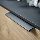 Profiilivedin Edge Straight - 200mm - Harjattu Musta