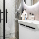 Profiilivedin Edge Straight - 350mm - Harjattu Musta