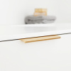 Profiilivedin Edge Straight - 40mm - Harjattu Messinki
