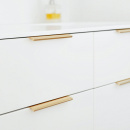 Profiilivedin Edge Straight - 40mm - Harjattu Messinki