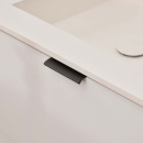 Profiilivedin Edge Straight - 100mm - Harjattu Musta