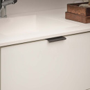 Profiilivedin Edge Straight - 100mm - Harjattu Musta