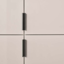 Profiilivedin Edge Straight - 100mm - Harjattu Musta