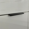 Profiilivedin Edge Straight - 100mm - Harjattu Musta