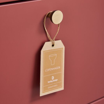 Nuppivedin Copenhagen - 25mm - Raaka/Kiillotettu Messinki
