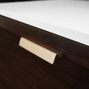 Vedin hapsu - 160mm - Harjattu Messinki