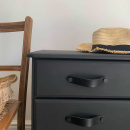 Vedin Loop Round - 128mm - Nahka Musta/Musta