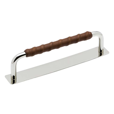 Kahva Royal Deluxe - 128 mm - Nikkelöity/Nahka Ruskea ryhmässä Outlet @ Beslag Online (336235-11)