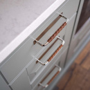 Kahva Royal Deluxe - 128 mm - Nikkelöity/Nahka Ruskea