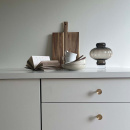 Nuppivedin Sture - 28mm - Harjattu Käsittelemätön Messinki