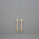 Vedin Uniform - 128mm - Harjattu Käsittelemätön Messinki