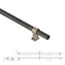 Vedin Bond - Tummaksi Petsattu Tammi/Harjattu Messinki