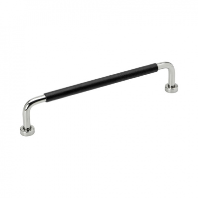 Vedin Lounge - 160mm - Kromi/Musta Nahka ryhmässä Vetimet / Väri/Materiaali / Nahka @ Beslag Online (370100-11)