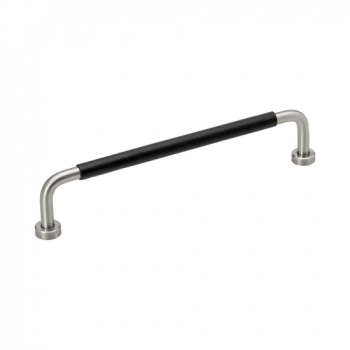 Vedin Lounge - 160mm - Ruostumaton Teräksen Ilme/Musta Nahka
