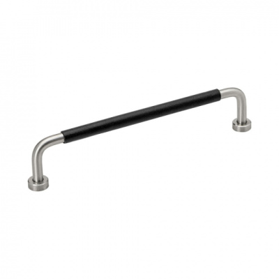 Vedin Lounge - 160mm - Ruostumaton Teräksen Ilme/Musta Nahka ryhmässä Vetimet / Väri/Materiaali / Nahka @ Beslag Online (370106-11)