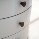 Nuppivedin kartiomainen - 29mm - Pähkinäpuu