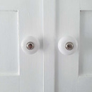 Nuppivedin 409 - 32mm - Nikkelöity/Posliini