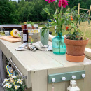 Nuppivedin 24136 - Valkoinen/Messinki