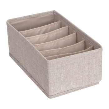 Säilytyslaatikko Jossa 6 Lokeroa - Beige