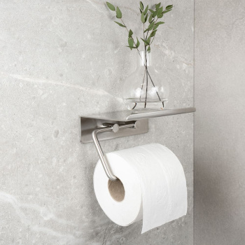 Base WC-paperiteline Hyllyllä - Harjattu Ruostumaton Teräs