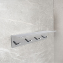 Kylpyhuonepaketti Hylly Koukulla Base - Kromi