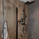 Pyyhekoukku Base 210 1-koukku - Matta Musta