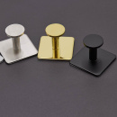 Pyyhekoukku Base 210 1-koukku - Kiillotettu Messinki