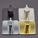 Pyyhekoukku Base 220 1-koukku - Harjattu Ruostumaton Teräs