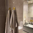 Pyyhekoukun Base 220 1-koukku - Kiillotettu Messinki