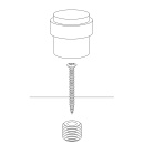 Ovenpysäytin Helix Stripe - Mattamusta