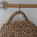 Koukkutanko Keittiöön Aveny - 600mm - Täydellinen Sarja - Tammi/Harjattu Ruostumaton Teräs