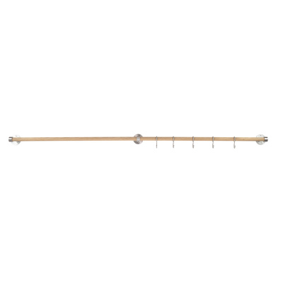 Jatkotanko Aveny - 600mm - Tammi/Harjattu Ruostumaton Teräs ryhmässä Koukut / Näytä kaikki koukut / Koukkutanko Keittiöön @ Beslag Online (947970-41)
