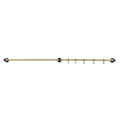 Jatkotanko Aveny - 600mm - Tammi/Mattamusta ryhmässä Koukut / Näytä kaikki koukut / Koukkutanko Keittiöön @ Beslag Online (947971-41)