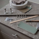 Koukkutanko Keittiöön Aveny - 600mm - Täydellinen Sarja - Harjattu Ruostumaton Teräs