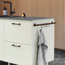 Koukkutanko Keittiöön Aveny - 600mm - Täydellinen Sarja - Brunattu Messinki