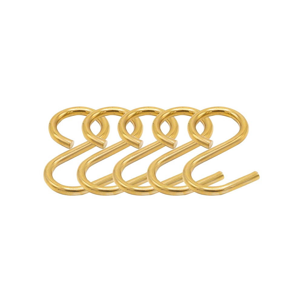 Koukku Aveny - 5 kpl - Kiillotettu Käsittelemätön Messinki