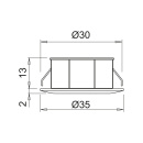 Minikohdevalaisin Pixel - 2700K - Musta