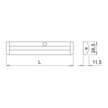LED-Profiili Sidy UHE IFR DX 24V 2700K - Musta