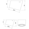  LED-Kohdevalaisin Unika - USB - Musta