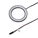 LED-kohdevalaisin Ringlight - Pinta-asennettava - Musta