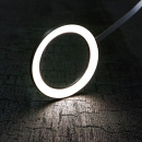 LED-kohdevalaisin Ringlight - Pinta-asennettava - Musta