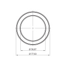 LED-kohdevalaisin Ringlight - Pinta-asennettava - Musta