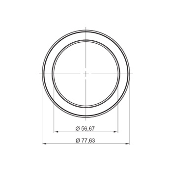 LED-kohdevalaisin Ringlight - Pinta-asennettava - Musta