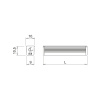 LED-Profiili Apex - Opaali