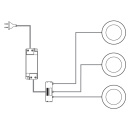 LED-Kohdevalaisin Atom - Valkoinen