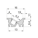 LED-Profiili 8112 - 2000mm - Musta