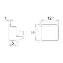 Kiinnitysklipsi Nexus Pinta-asennus 3 kpl