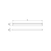 LED-Profiilin Blade - 2000mm - Alumiini