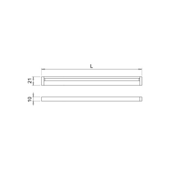 LED-Profiilin Blade - 2000mm - Alumiini